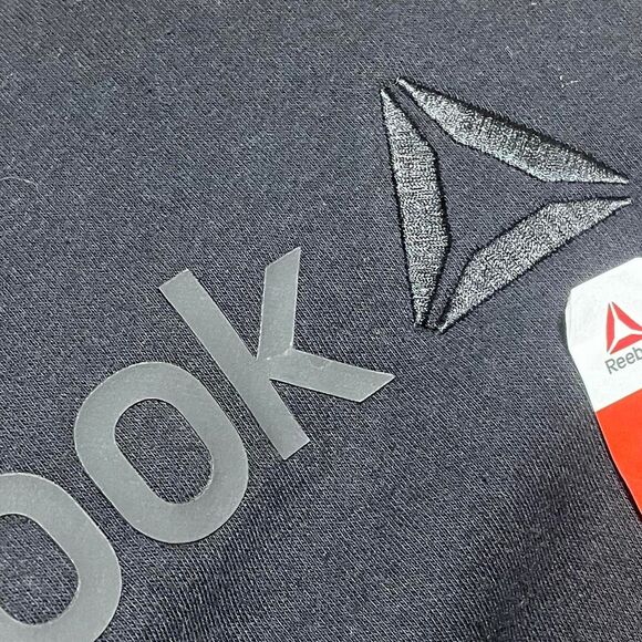 NWT Reebok Black Logo Crewneck Sweatshirt - Picture 4 of 8